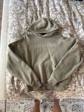 Fear of God Essentials Pullover Hoodie in TAN